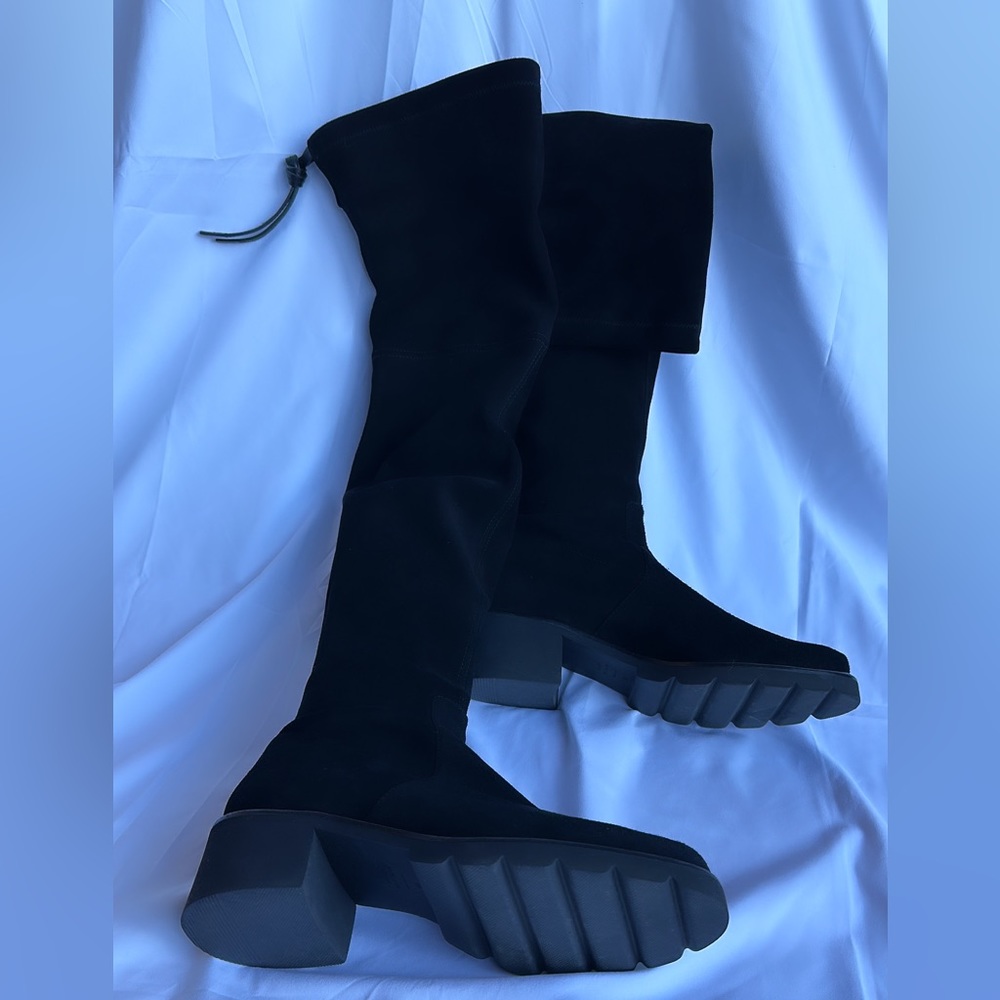 Stuart Weitzaman, size 10 over the knee black boots